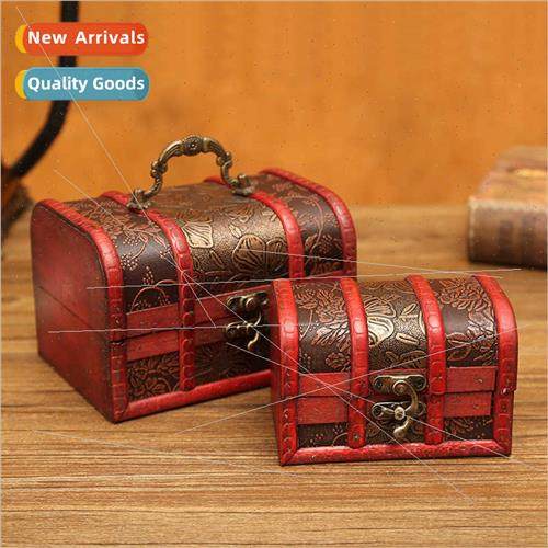 Jewelry Box Small Wooden Box Vintage Wooden Locking Set Stor