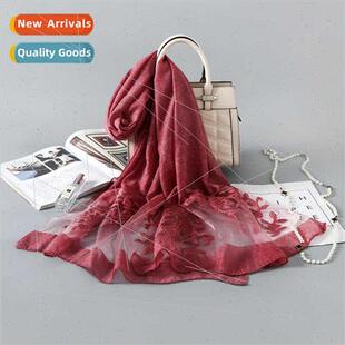 New money e tie-dye silk scarf exquise jacquard gift silk sc