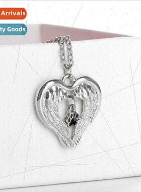 Jewelry  American fashion creative fashion love heart wings