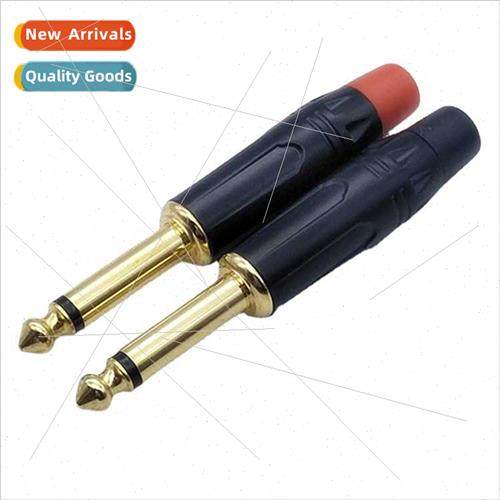 New 6.5/ 6.35 Mono Stereo Plug Large 2-pole Gold-plated Weld