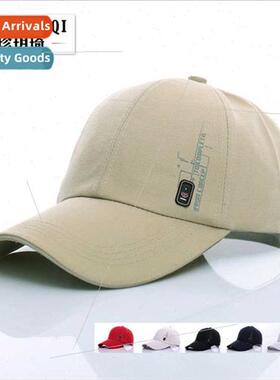 Spring summer Korean  men baseball cap side label badge sun