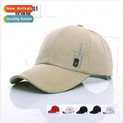 Spring summer Korean  men baseball cap side label badge sun