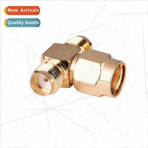 RF connector SMA tee adapter reverse SMA male to 2XSMA femal