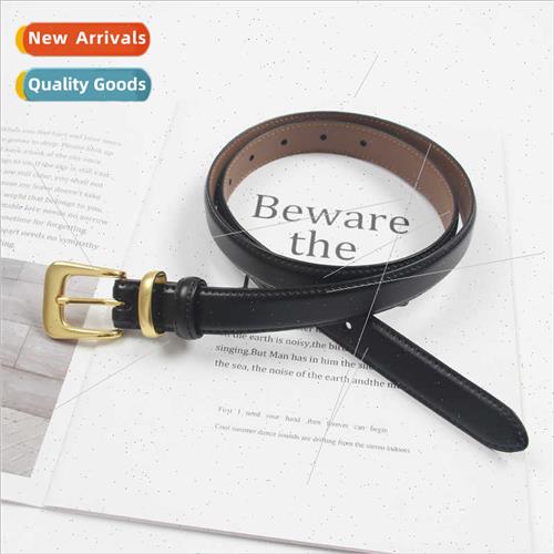 Retro belt female decorative hundred thin belt leather summe