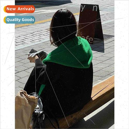 Korean  simple atmosphere sense hat scarf all-in-one female