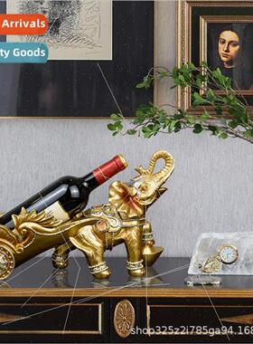 atmosphere elephant wine rack entrance wine cabinet decorati