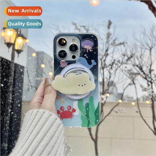 Cute Swimming Bear Underwater World 适用 iPhone 13/14ProMax