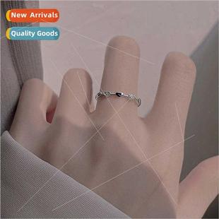 ring INS simple heart fas Korea sense Zirconia girl