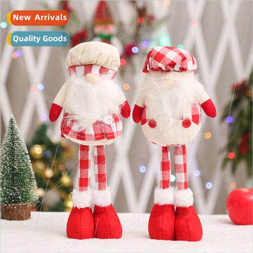 Cartoon sting fabric retractable legs old man ornament plush