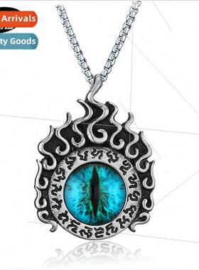 on head necklace hip hop skeleton ancient tanium steel neckl