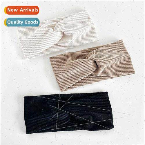 Corduroy elastic cross hair bsimple casual out set belt tide