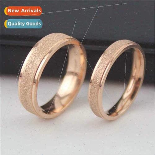 Tanium steel ring fashion men full stars simple frosted jewe