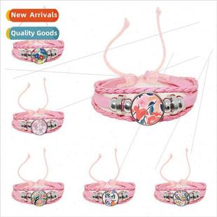 Dropship Abstract Flower Bracelet Flower Floral Pink Time Ge