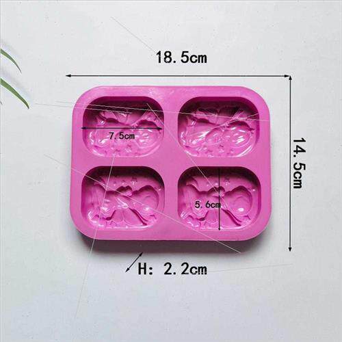 4 angel soap chocolate silicone mold cake pudding dessert mo