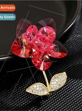 Exquise high-grade crystal flowers never wher hundred coat a