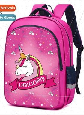 new unicorn schoolbag one two three grades female cartoon ch