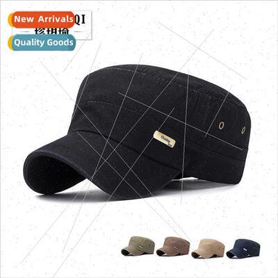 hat men outdoor leisure flat cap copper label do old washed