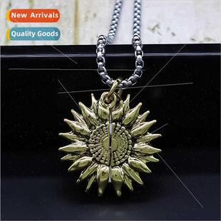 Creative Geometric Round Pendant Necklace Small Alloy Expand