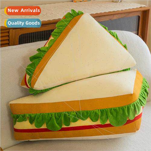 Creative sandwich plush toys hot dog snacks cushion sleep pi
