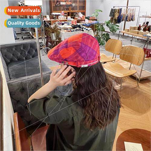 Neon pictorial ~ era sense retro vintage vintage red plaid w