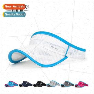 brim hat outdoor summer sunscreen hollow sports topless mesh