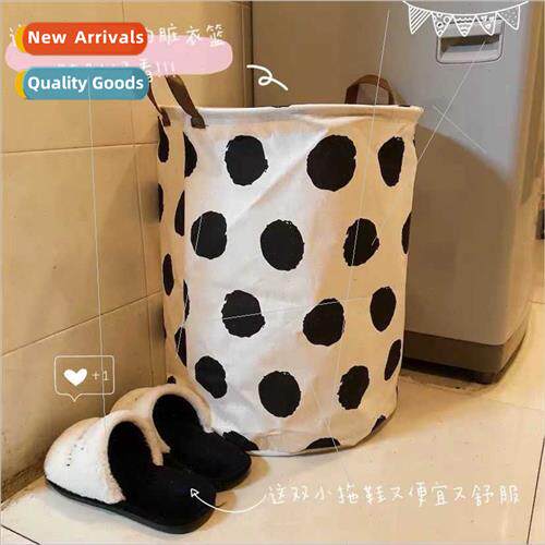 Creative Polka Dot Checkered Large Black Whe Dirty Laundry B