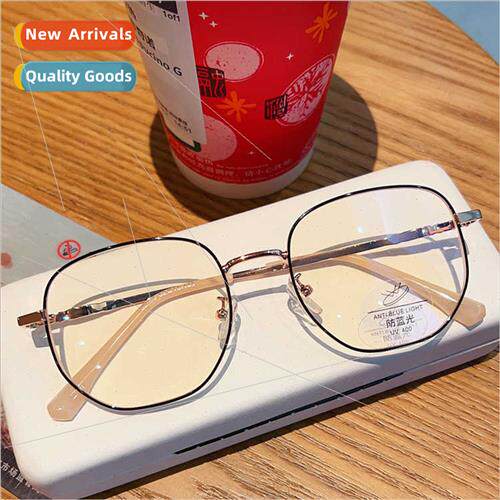 new students Korea plain face show face small glasses female