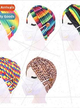 2020 New Women Mask Hat Protective Hat Button Indian Hat Ant