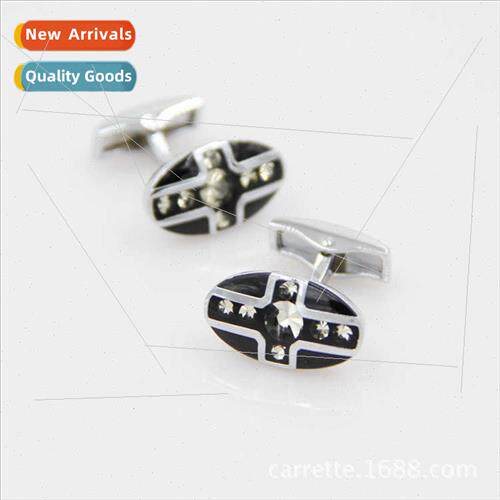 New noble elegant crystal cufflinks French cufflinks button