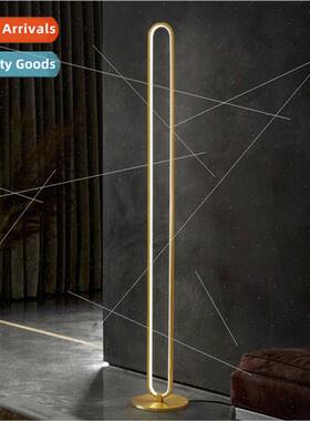 Full copper floor lamp Italian minimalist Scandinavian light