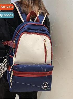 Shoulder bag female ins high  colourful new student schoolba