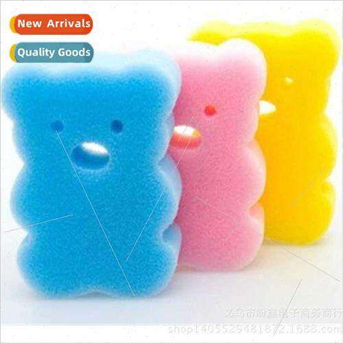 Cartoon sponge bath rub bear bath rub candy color color rand