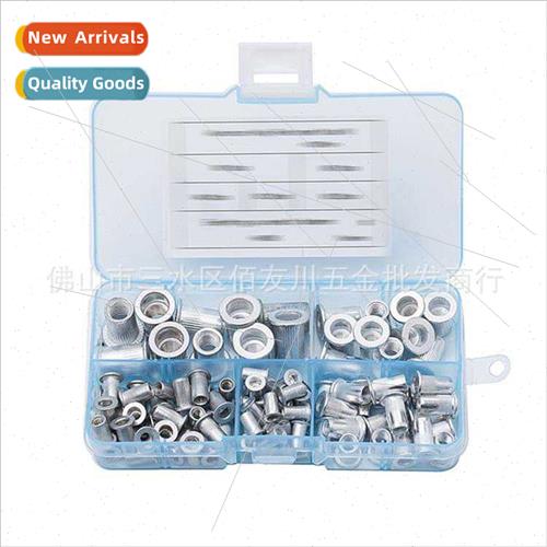 100PCS Aluminum Flat Head Pull Rivet Nut Vertical Rivet Nut