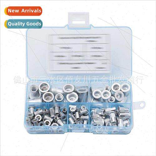 100PCS Aluminum Flat Head Pull Rivet Nut Vertical Rivet Nut