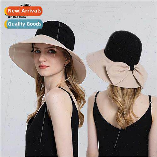 8126 fisherman hat female summer Korean bow bow sun hat face