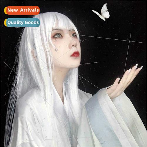 Ancient wind wig female long whe air bangs realistic fluffy