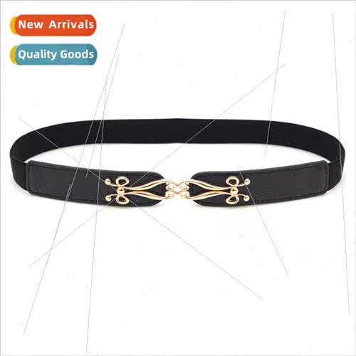 Belt Women Decorative Belt mple Elastic Black Belt Women Dec