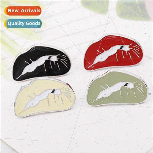 Europe nd red lips brooch alloy oil drop clothing accessorie