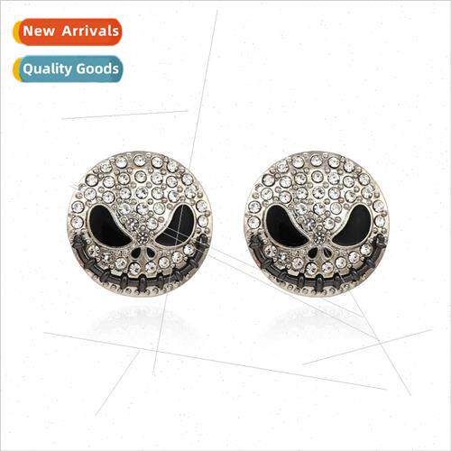 new simple weird skull earrings creative exaggerated full di
