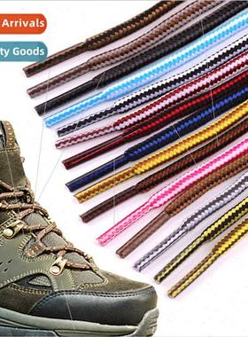 Two Colours Striped Polyester Round Shoe Laces Brish Work Sh