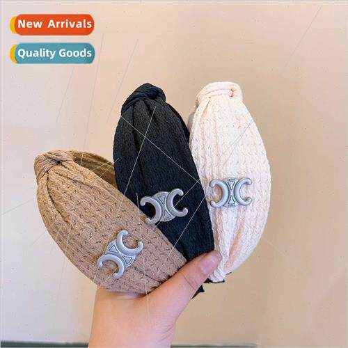 Vintage milk tea color system New ins waffle lace wide  twis