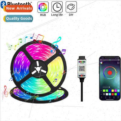 led strip light self adhesive 5v usb bluetooth app rgb illus