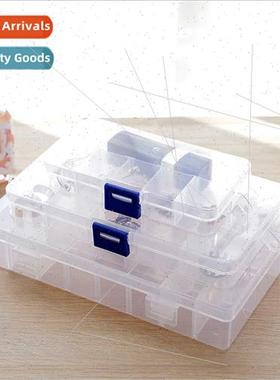 1153 Multi-compartment transparent storage box organizer jew