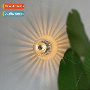 mple antique aisle glass wall lamp Scandinavian retro person