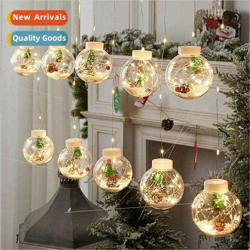 Led Christmas Curtain ghts Wishing Ball Santa Claus ghts Str