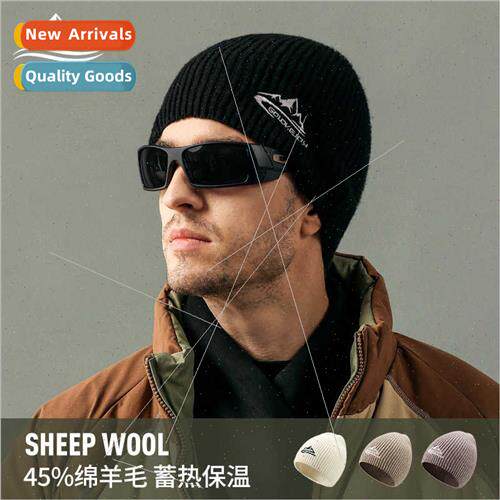 Autumn winter casual hat men wool warm wool cap knted melon