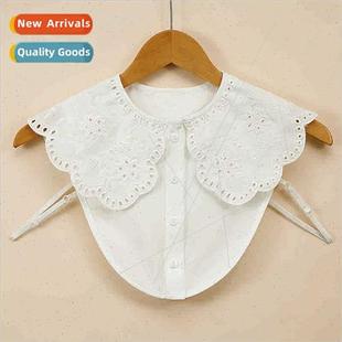 fall winter Korean Embroidery flower collar cute shape fake