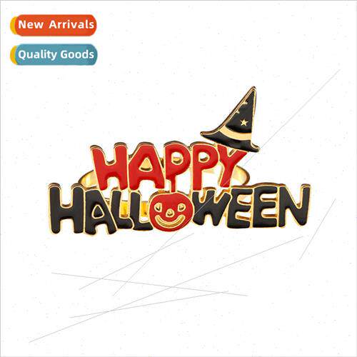 Halloween Alphabet Spider Web Napkin Ring Magic Hat Napkin C