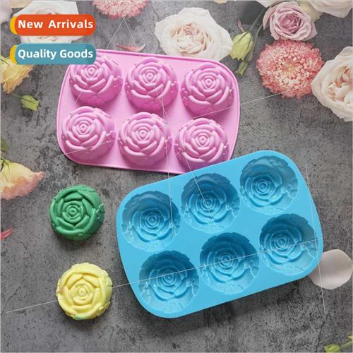licone 6 rose 340 soap baking pastry cookie muffin cake mold
