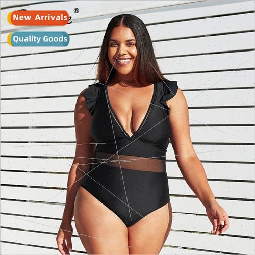 Swimsu 4XL Bikini Swimwear big fat Plus ze Women 3XL 4XL
